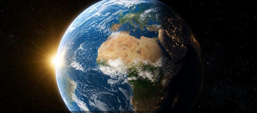 Earth globe — pin your photo on the planet